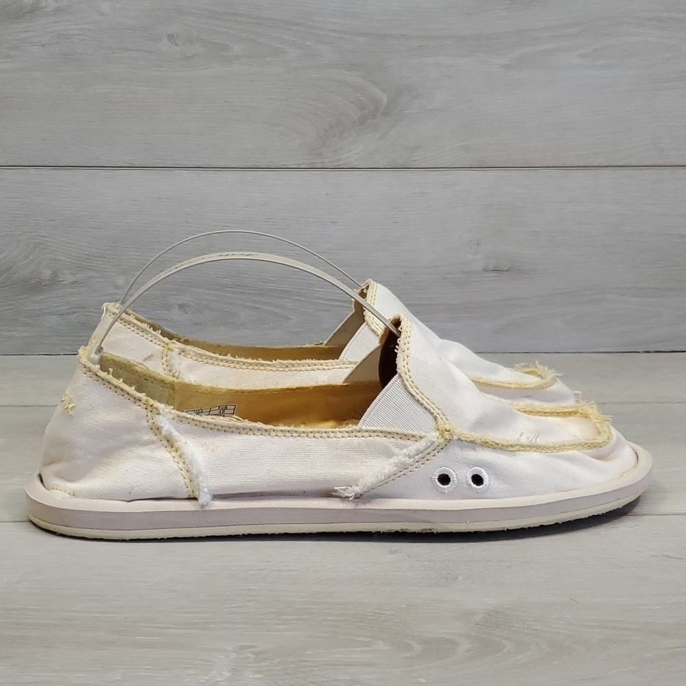 Sanuk Women Loafer Slip on Comfort shoes sz 9